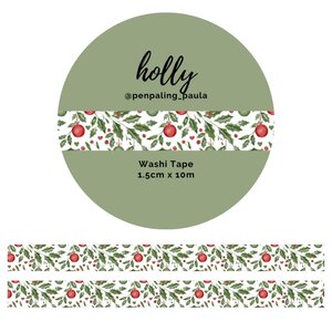 Washi Tape Holly by Penpaling Paula