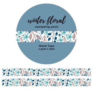 Washi Tape Winter Floral by Penpaling Paula