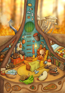 PRE ORDER: Postcard Ila Illustrations 182 - Autumn peace