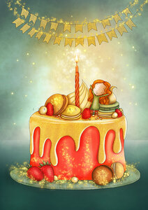 PRE ORDER: Postcard Ila Illustrations 188 - Ila's Birthday
