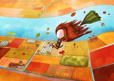 PRE ORDER: Postcard Ila Illustrations 205 - Autumn wind