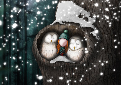 PRE ORDER: Postcard Ila Illustrations 224 - Owls