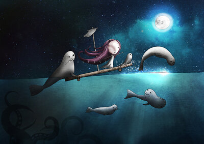 PRE ORDER: Postcard Ila Illustrations 227 - Sparkling driftwood