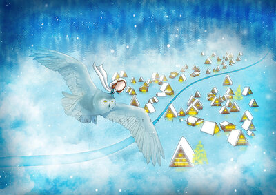 PRE ORDER: Postcard Ila Illustrations 242 - Silent night