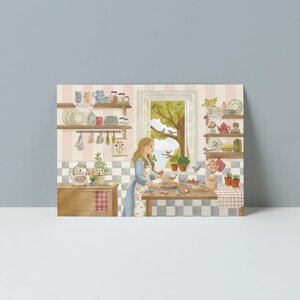 A6 Postcard from Studio Poppybird - Appeltaart