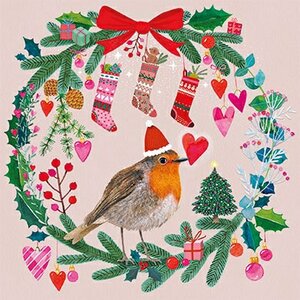 Mila Marquis Postcard Christmas | Robin