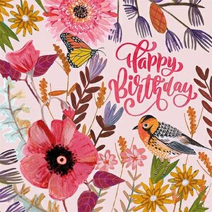 Caroline Bonne-Müller Postcard | Happy Birthday (Vogel)