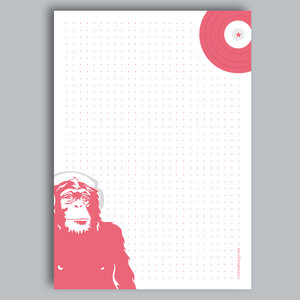 LAST ONES: A5 Letter Paper Pad | neonstyle - Monkey 