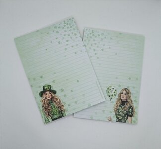 A5 Notepad St Patrick's Day - by StationeryParlor