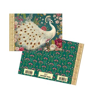 Illustrated notebook Gwenaëlle Trolez Créations - White Peacock