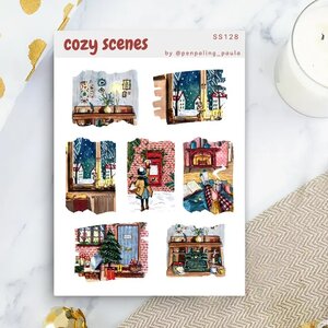 Cosy Scenes Sticker Sheet by Penpaling Paula
