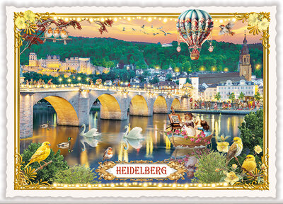 PK 1298 Tausendschön Postcard |Heidelberg, Alte Brücke