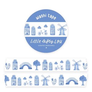 Delft Blue Dutch Washi Tape - Little Lefty Lou 
