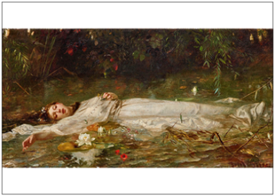 Postcard | Ophelia, um 1900