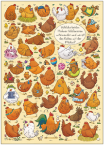 Search Postcard | Welche beiden Hühner telefonieren?