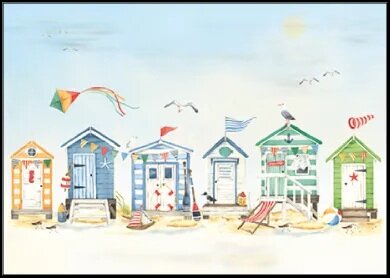 Postcard | beach huts