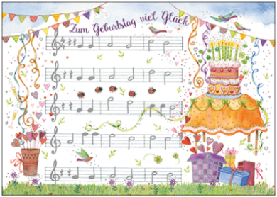 Postcard Kristiana Heinemann | Zum Geburtstag viel Glück (Lyrics)