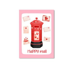 Postcard Only Happy Things | Happy mail mailbox love