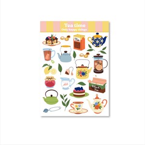 A6 Stickersheet Tea time - Only Happy Things