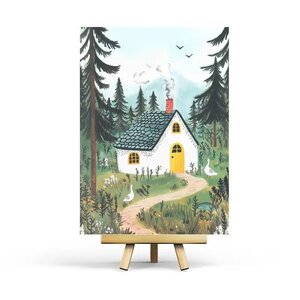 Goose Cottage Postcard by Penpaling Paula