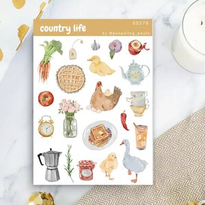 Country Life - Sticker Sheet by Penpaling Paula
