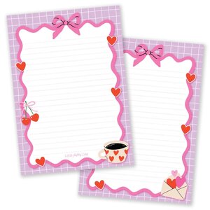 A5 Cherry Love Notepad - Little Lefty Lou