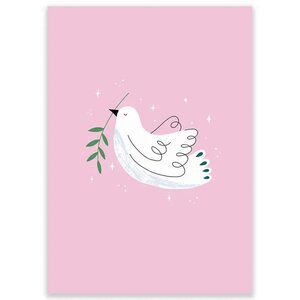 Postcard Vredesduif - by LittleLeftyLou 