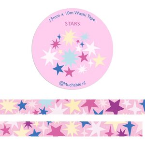 colorful happy stars Washi Tape - Muchable