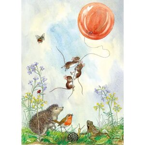 Postcard Molly Brett | The balloon goes up