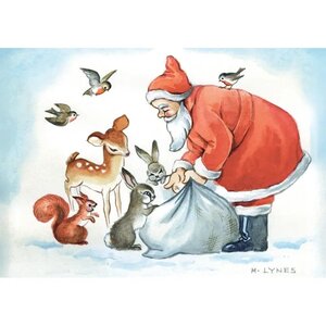 Postcard Margaret Lynes | Father Christmas Delivery