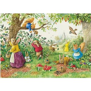 Postcard Racey Helps | Picking Blackberries