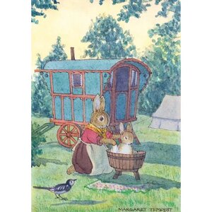 Postcard Margaret Tempest | The Gypsy Baby's Bath
