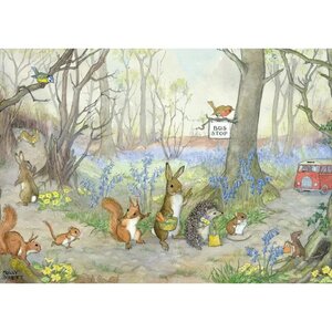 Postkarte Molly Brett | Catching the bus