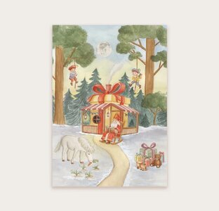 Postcard Sinterklaas in het bos - Appeloogje