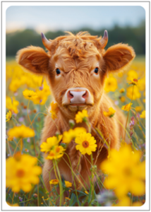Postcard | Highland calves