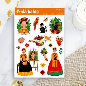  Frida Kahlo - Sticker Sheet by Penpaling Paula