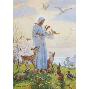 Postcard Margaret W Tarrant | The Lesser Brethren