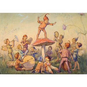 Postcard Margaret W Tarrant | Elfin Chorus