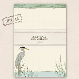 A4 Letter Paper Pad TikiOno | Heron