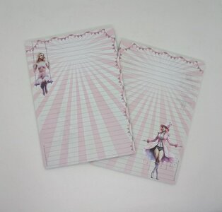 A5 Notepad Circus Girl - by StationeryParlor