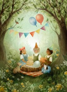 Postcard Bijdehansje | Party Picnic