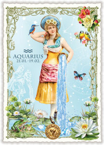 PK 1305 EN Tausendschön Postcard | Aquarius 