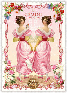 PK 1309 EN Tausendschön Postcard | Gemini