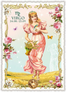 PK 1312 EN Tausendschön Postcard | Virgo