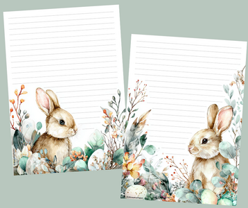 A5 Notepad Easter Bunny by LNcreativePapers