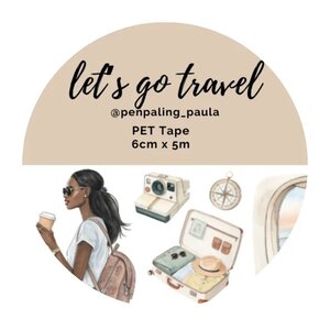 Let's go travel - PRE-CUT PET-tape by Penpaling Paula