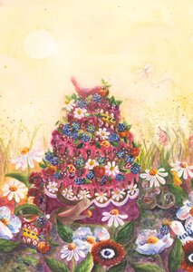 Postkarte Romyillustrations - Taartliefde