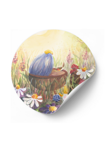 5x Sticker Wiegje in het hoge gras by RomyIllustrations