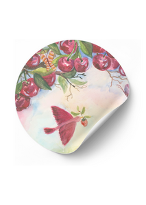 5x Sticker Aardbeien en Kersen by RomyIllustrations