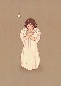 Postcard Belle and Boo | Angel